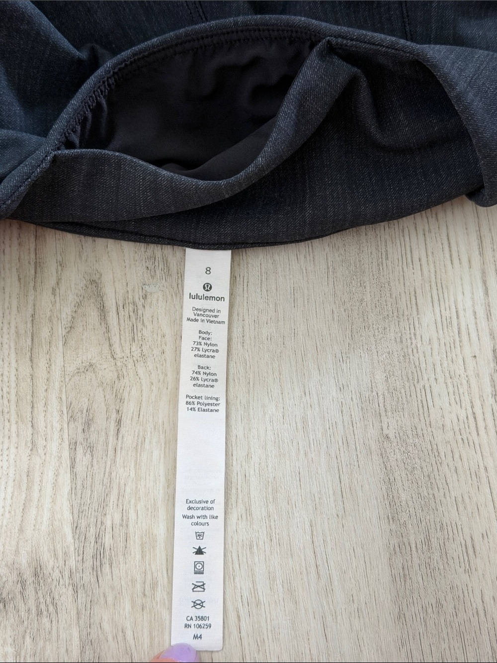 Lululemon High-Rise Leggings Size 8 Here to There Work Pants Business Casual 6 - Picture 2 of 4